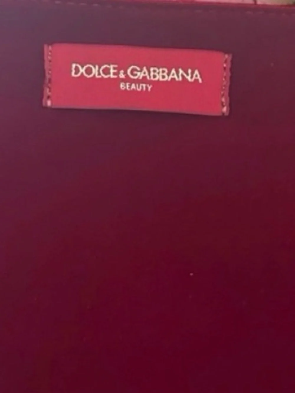 Dolce & Gabbana Red‎ Wristlet Clutch, Makeup or Cosmetic Bag in Box | New in Box